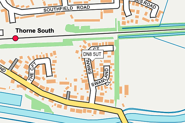 DN8 5UT map - OS OpenMap – Local (Ordnance Survey)
