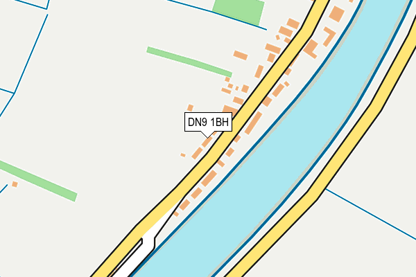 DN9 1BH map - OS OpenMap – Local (Ordnance Survey)