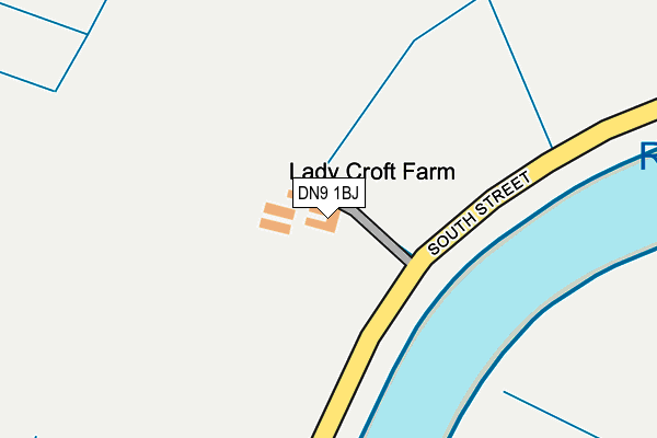 DN9 1BJ map - OS OpenMap – Local (Ordnance Survey)
