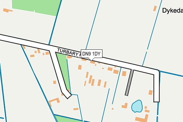 DN9 1DY map - OS OpenMap – Local (Ordnance Survey)