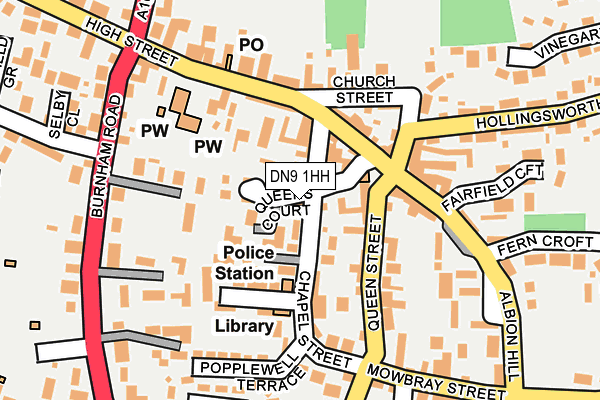 DN9 1HH map - OS OpenMap – Local (Ordnance Survey)