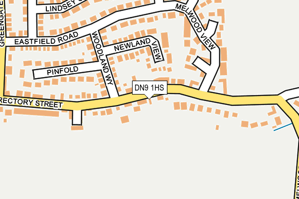 DN9 1HS map - OS OpenMap – Local (Ordnance Survey)