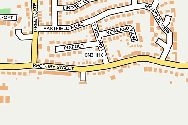 DN9 1HX map - OS OpenMap – Local (Ordnance Survey)