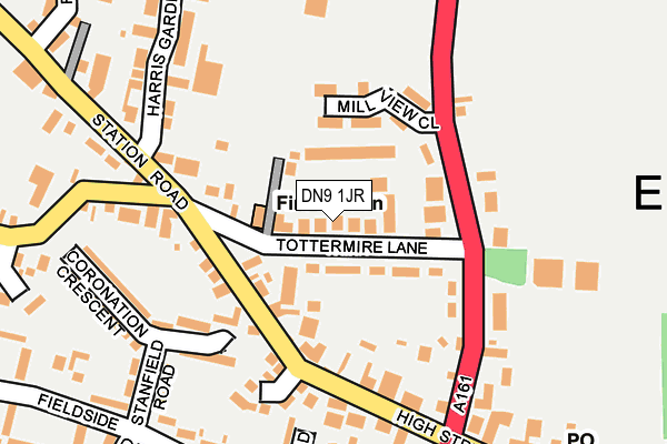 DN9 1JR map - OS OpenMap – Local (Ordnance Survey)