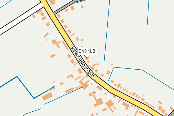 DN9 1LB map - OS OpenMap – Local (Ordnance Survey)