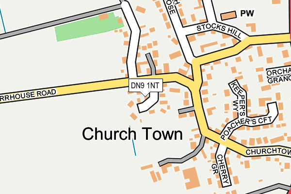 DN9 1NT map - OS OpenMap – Local (Ordnance Survey)