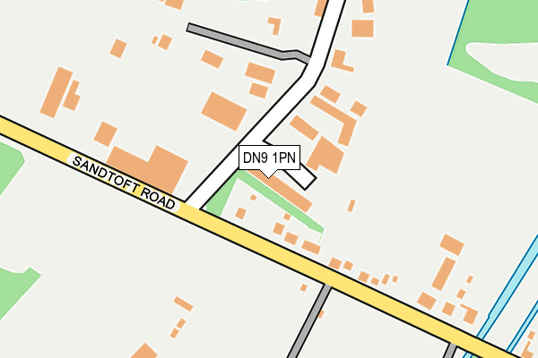DN9 1PN map - OS OpenMap – Local (Ordnance Survey)