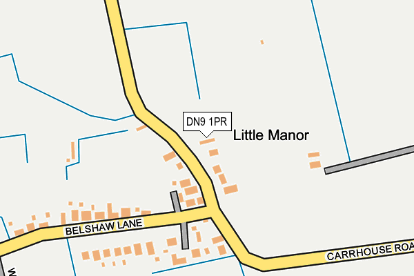 DN9 1PR map - OS OpenMap – Local (Ordnance Survey)