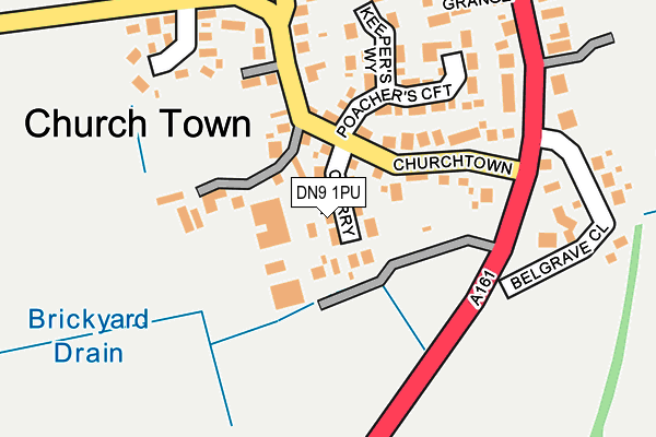 DN9 1PU map - OS OpenMap – Local (Ordnance Survey)