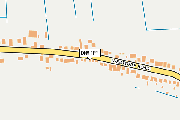 DN9 1PY map - OS OpenMap – Local (Ordnance Survey)