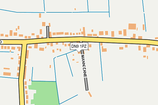 DN9 1PZ map - OS OpenMap – Local (Ordnance Survey)