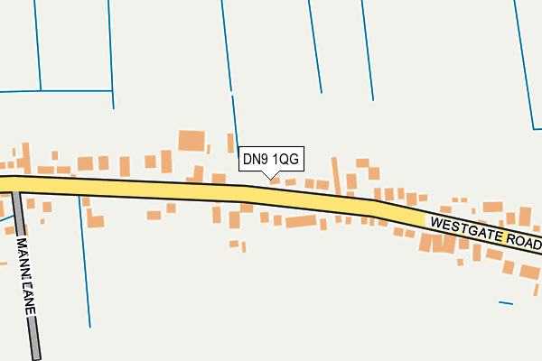 DN9 1QG map - OS OpenMap – Local (Ordnance Survey)