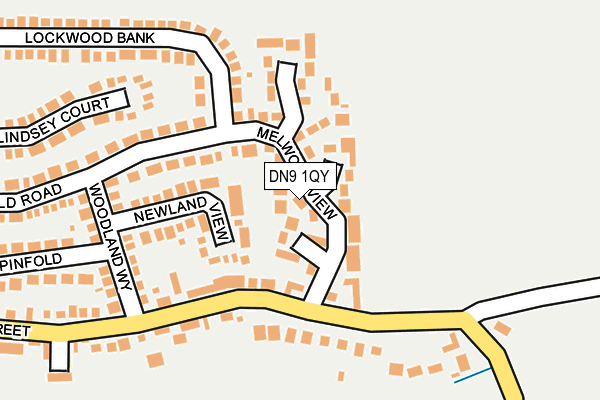 DN9 1QY map - OS OpenMap – Local (Ordnance Survey)