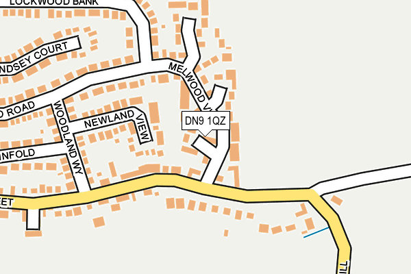 DN9 1QZ map - OS OpenMap – Local (Ordnance Survey)