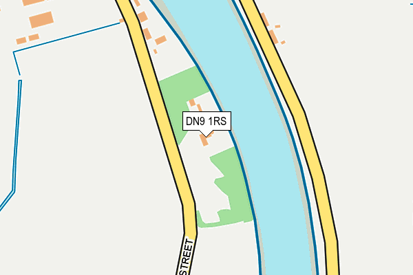 DN9 1RS map - OS OpenMap – Local (Ordnance Survey)