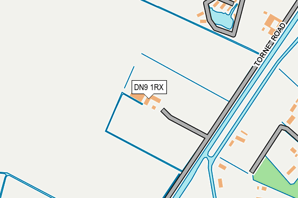 DN9 1RX map - OS OpenMap – Local (Ordnance Survey)