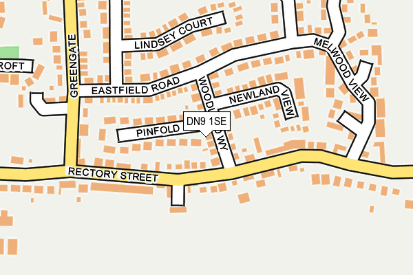 DN9 1SE map - OS OpenMap – Local (Ordnance Survey)