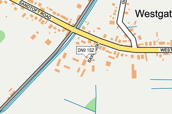 DN9 1SZ map - OS OpenMap – Local (Ordnance Survey)
