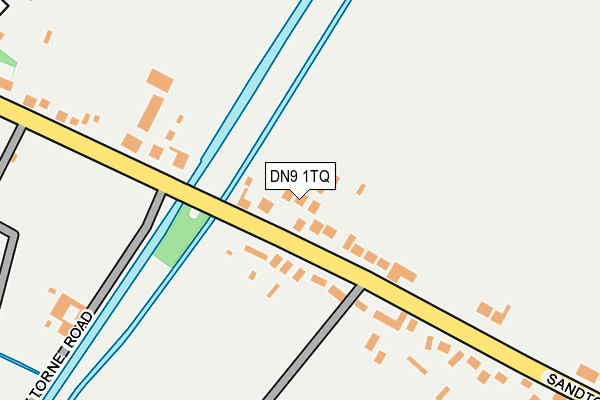 DN9 1TQ map - OS OpenMap – Local (Ordnance Survey)