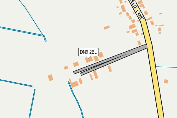 DN9 2BL map - OS OpenMap – Local (Ordnance Survey)