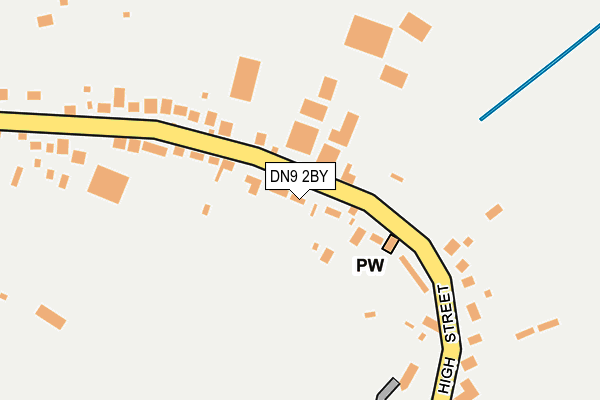 DN9 2BY map - OS OpenMap – Local (Ordnance Survey)