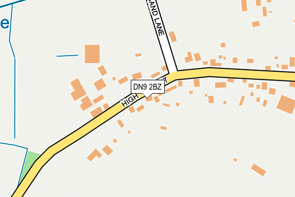 DN9 2BZ map - OS OpenMap – Local (Ordnance Survey)