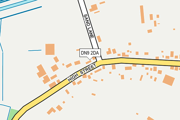 DN9 2DA map - OS OpenMap – Local (Ordnance Survey)