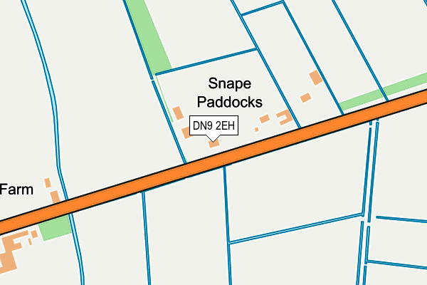 DN9 2EH map - OS OpenMap – Local (Ordnance Survey)