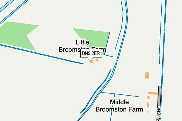 DN9 2ER map - OS OpenMap – Local (Ordnance Survey)