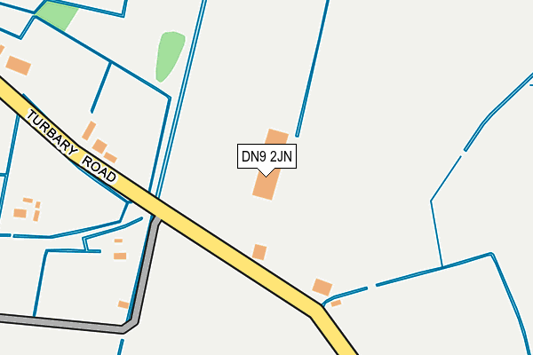 DN9 2JN map - OS OpenMap – Local (Ordnance Survey)