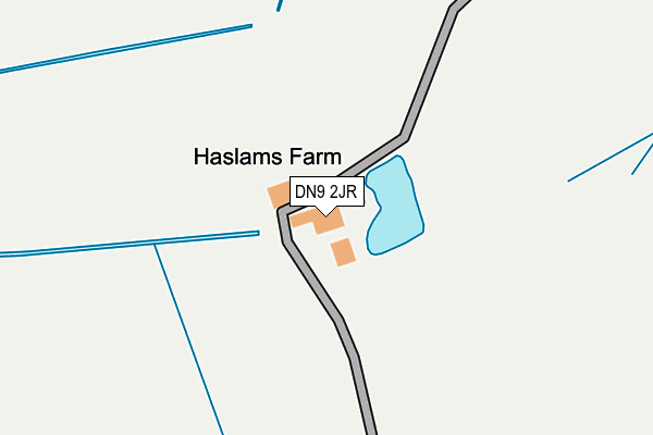 DN9 2JR map - OS OpenMap – Local (Ordnance Survey)
