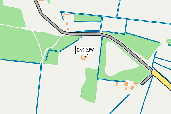 DN9 2JW map - OS OpenMap – Local (Ordnance Survey)