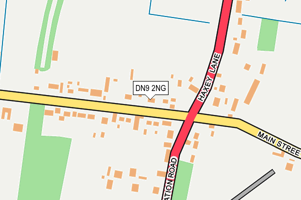 DN9 2NG map - OS OpenMap – Local (Ordnance Survey)