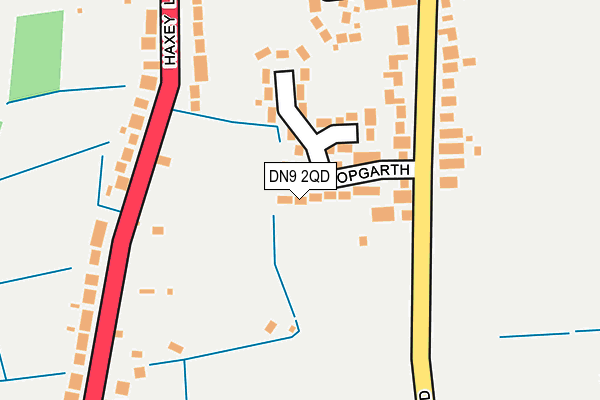 DN9 2QD map - OS OpenMap – Local (Ordnance Survey)