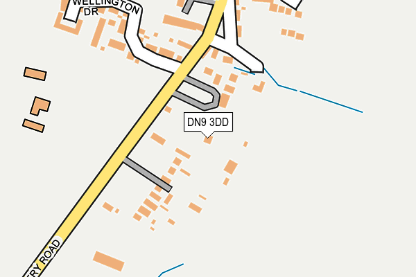 DN9 3DD map - OS OpenMap – Local (Ordnance Survey)