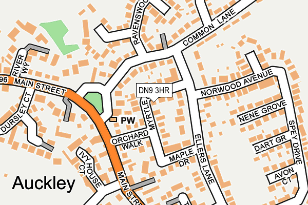 DN9 3HR map - OS OpenMap – Local (Ordnance Survey)