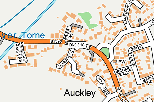Map of EAGLE & CHILD ( AUCKLEY) LIMITED at local scale