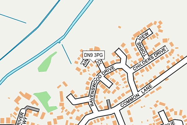 DN9 3PG map - OS OpenMap – Local (Ordnance Survey)