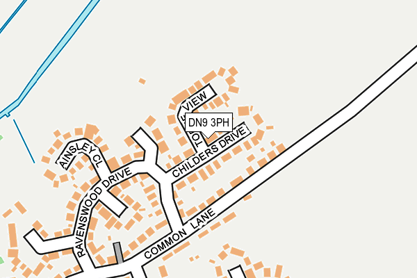 DN9 3PH map - OS OpenMap – Local (Ordnance Survey)