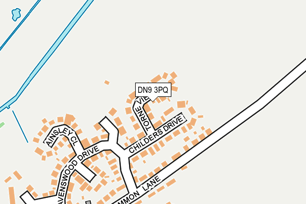DN9 3PQ map - OS OpenMap – Local (Ordnance Survey)