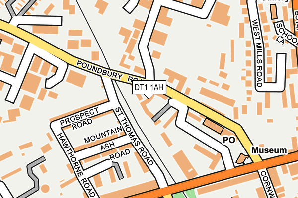 DT1 1AH map - OS OpenMap – Local (Ordnance Survey)