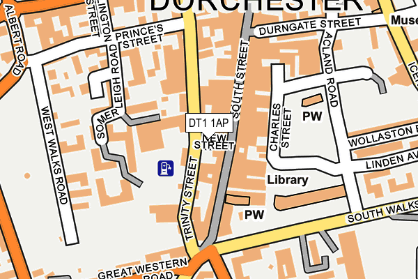 DT1 1AP map - OS OpenMap – Local (Ordnance Survey)