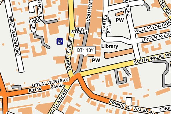 DT1 1BY map - OS OpenMap – Local (Ordnance Survey)