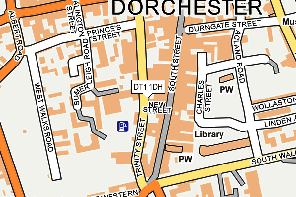 DT1 1DH map - OS OpenMap – Local (Ordnance Survey)