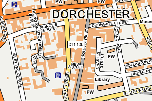 DT1 1DL map - OS OpenMap – Local (Ordnance Survey)