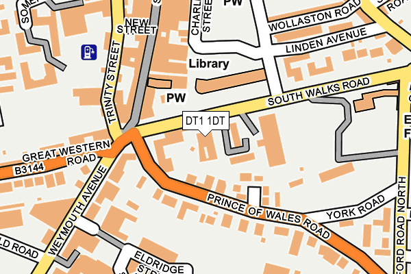 DT1 1DT map - OS OpenMap – Local (Ordnance Survey)