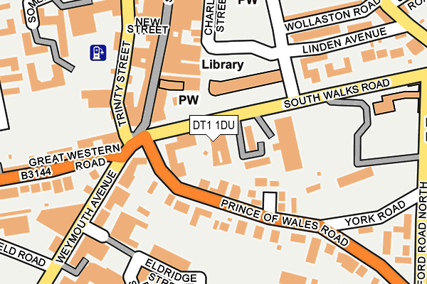DT1 1DU map - OS OpenMap – Local (Ordnance Survey)