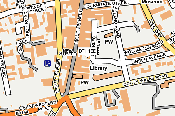 DT1 1EE map - OS OpenMap – Local (Ordnance Survey)