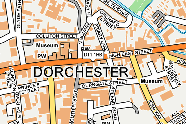 DT1 1HB map - OS OpenMap – Local (Ordnance Survey)