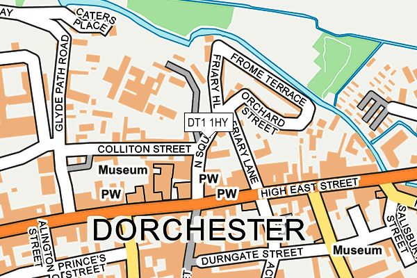 DT1 1HY map - OS OpenMap – Local (Ordnance Survey)